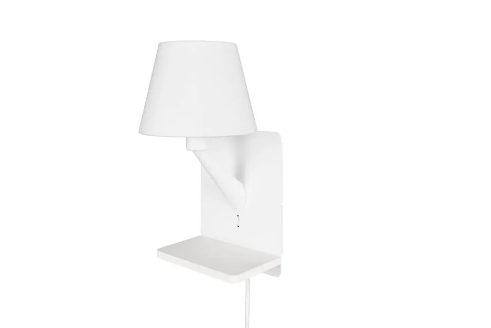 Sisustusvalaisimet^Trio Lighting Comfort seinävalaisin E14 mattavalkoinen latau