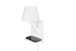 Sisustusvalaisimet^Trio Lighting Comfort seinävalaisin E14 mattavalkoinen latau