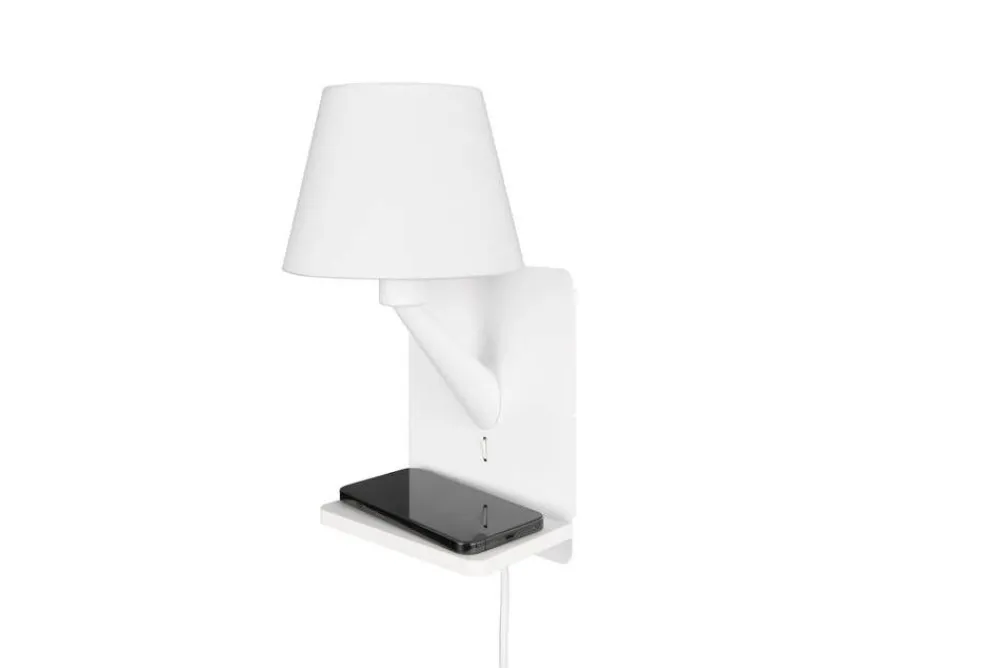 Sisustusvalaisimet^Trio Lighting Comfort seinävalaisin E14 mattavalkoinen latau