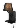 Sisustusvalaisimet^Trio Lighting Comfort seinävalaisin E14 mattamusta latausase