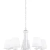 Sisustusvalaisimet^Trio Lighting kattokruunu Cortez 5-os E14 mattavalkoinen