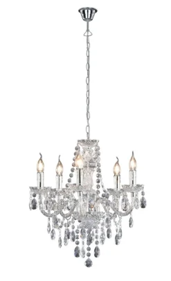Sisustusvalaisimet^Trio Lighting kattokruunu Luster 5-os E14 kirkas