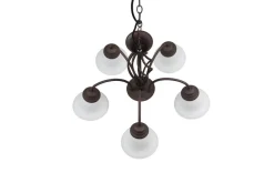 Sisustusvalaisimet^Trio Lighting kattokruunu Rustica 5-os E27 rustiikki