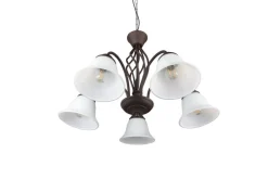 Sisustusvalaisimet^Trio Lighting kattokruunu Rustica 5-os E27 rustiikki