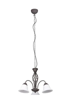 Sisustusvalaisimet^Trio Lighting kattokruunu Rustica 3-os E27 rustiikki