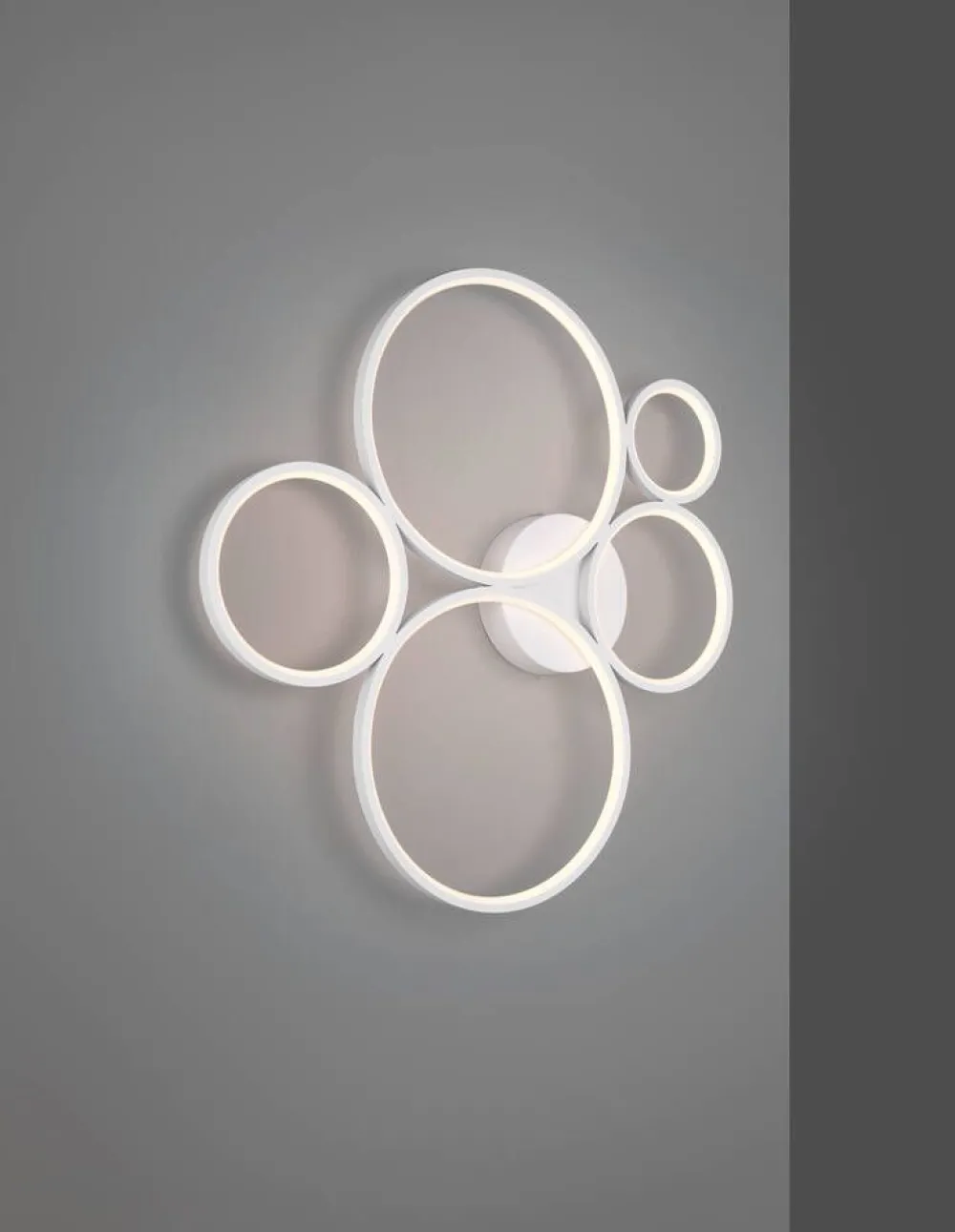Sisustusvalaisimet^Trio Lighting kattovalaisin Rondo LED 5-os mattavalkoinen