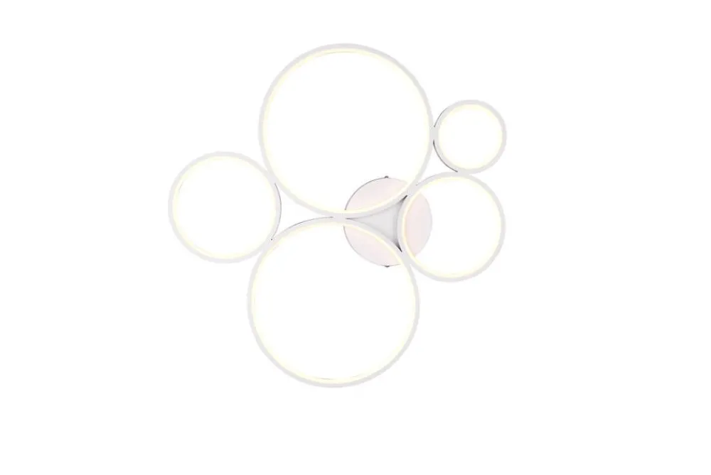 Sisustusvalaisimet^Trio Lighting kattovalaisin Rondo LED 5-os mattavalkoinen