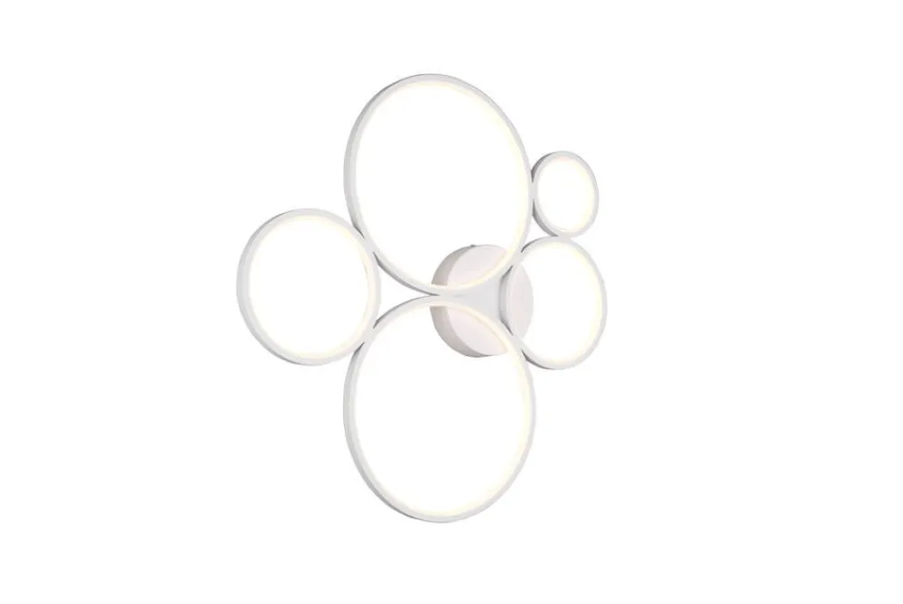 Sisustusvalaisimet^Trio Lighting kattovalaisin Rondo LED 5-os mattavalkoinen