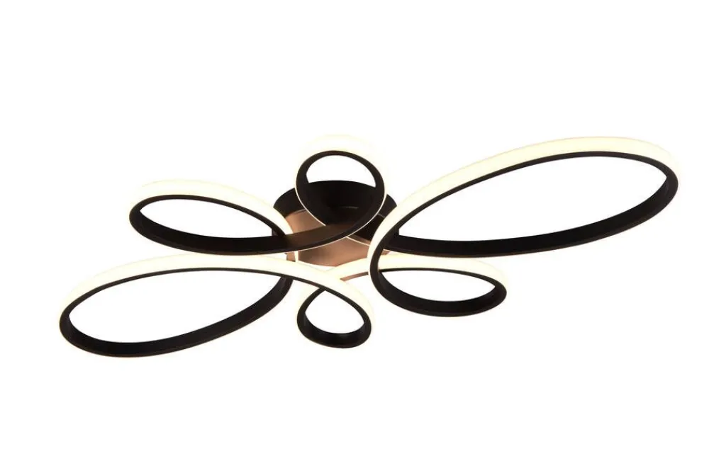 Sisustusvalaisimet^Trio Lighting kattovalaisin Fly LED 83 cm mattamusta