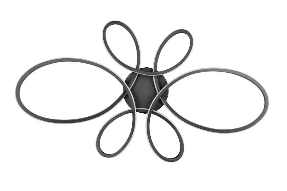 Sisustusvalaisimet^Trio Lighting kattovalaisin Fly LED 83 cm mattamusta