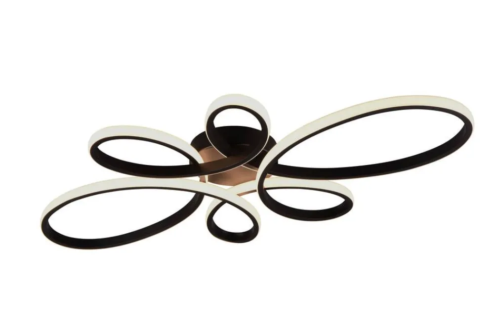Sisustusvalaisimet^Trio Lighting kattovalaisin Fly LED 83 cm mattamusta
