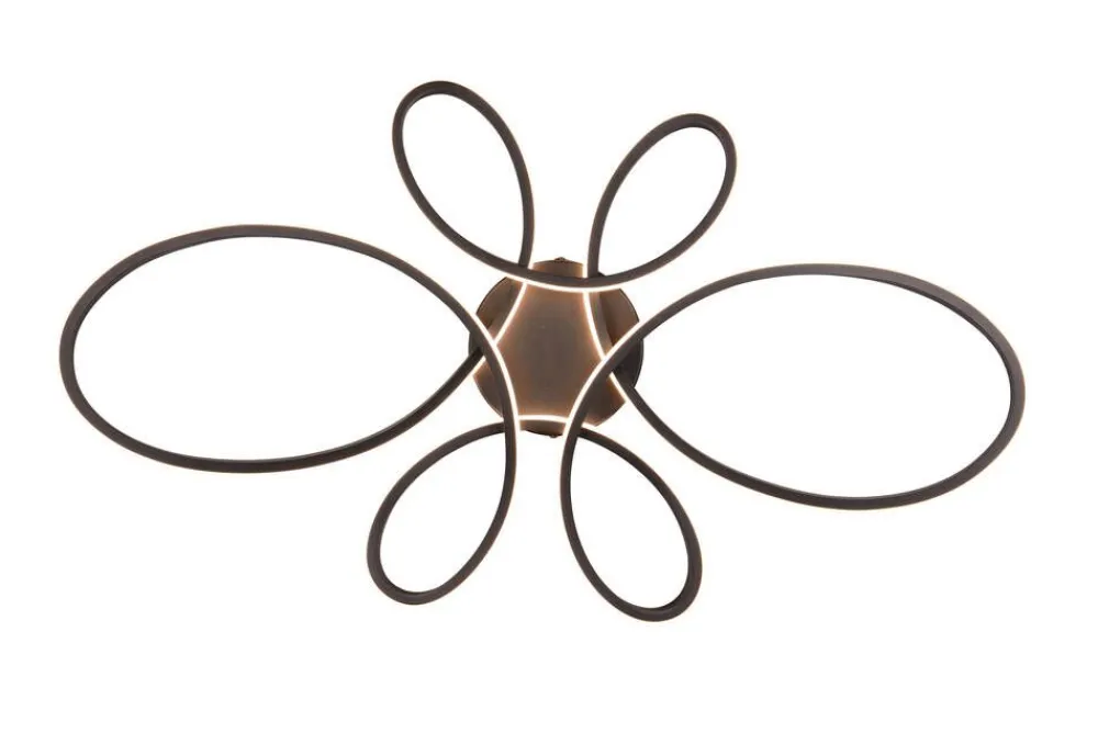Sisustusvalaisimet^Trio Lighting kattovalaisin Fly LED 83 cm mattamusta