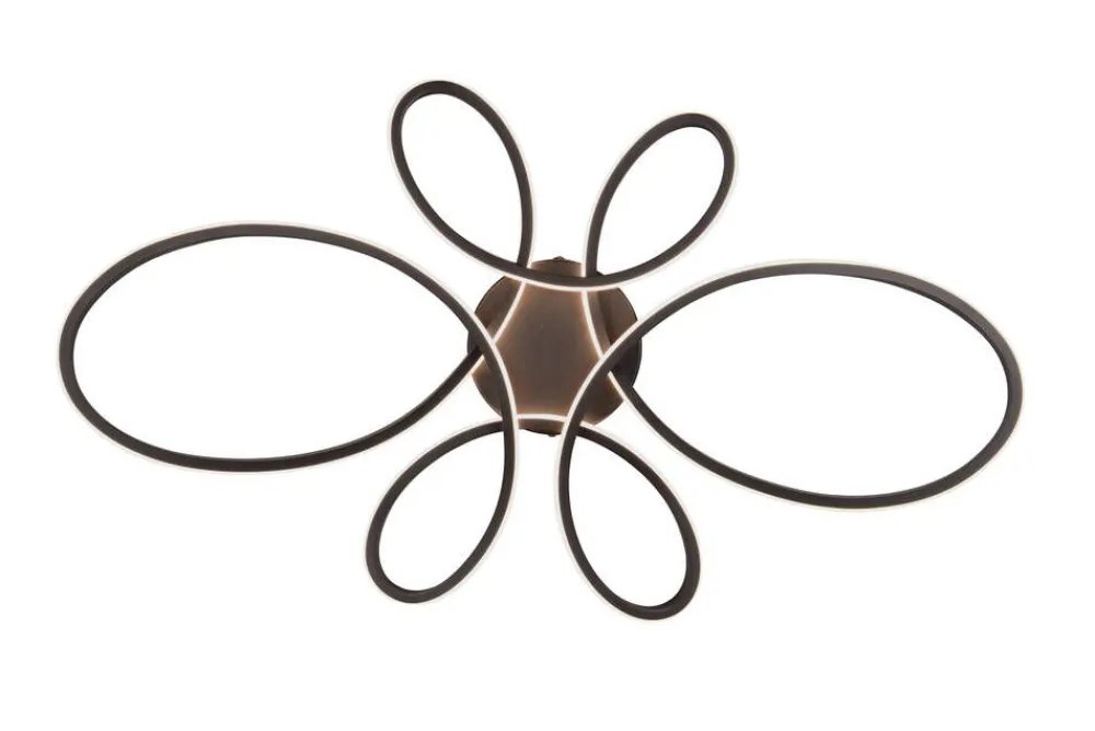 Sisustusvalaisimet^Trio Lighting kattovalaisin Fly LED 83 cm mattamusta