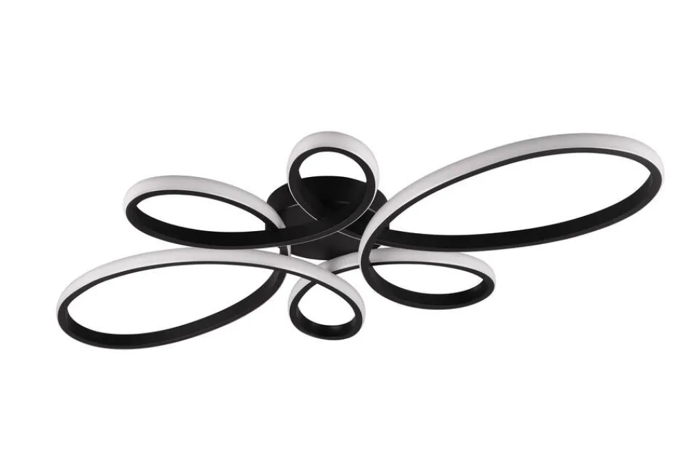 Sisustusvalaisimet^Trio Lighting kattovalaisin Fly LED 83 cm mattamusta