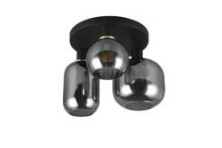 Sisustusvalaisimet^Trio Lighting kattovalaisin Diva 3-os E27 mattamusta/kromatt