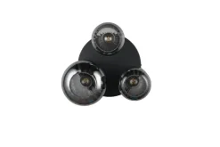 Sisustusvalaisimet^Trio Lighting kattovalaisin Diva 3-os E27 mattamusta/kromatt
