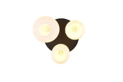 Sisustusvalaisimet^Trio Lighting kattovalaisin Diva 3-os E27 mattamessinki/valk