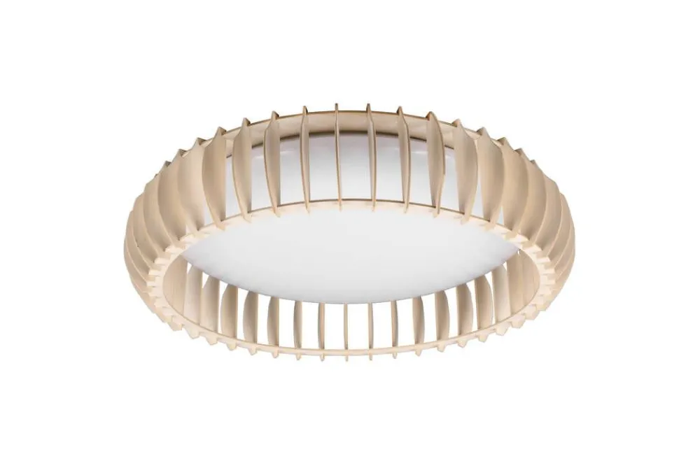 Sisustusvalaisimet^Trio Lighting kattovalaisin Monte LED 60 cm puu