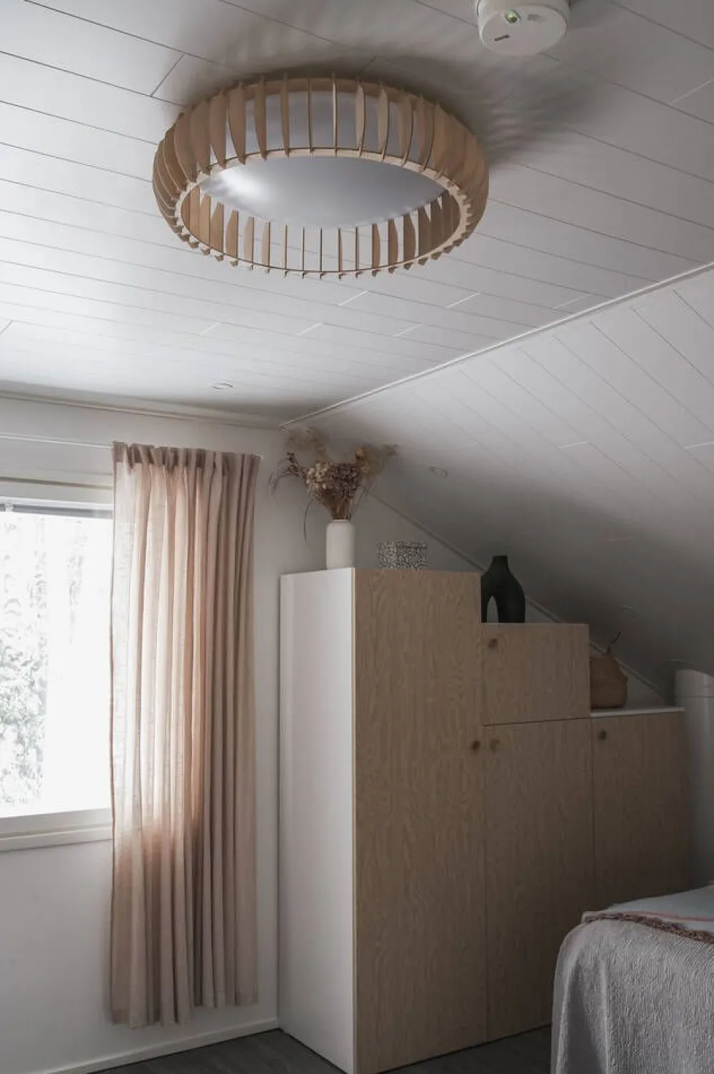 Sisustusvalaisimet^Trio Lighting kattovalaisin Monte LED 60 cm puu