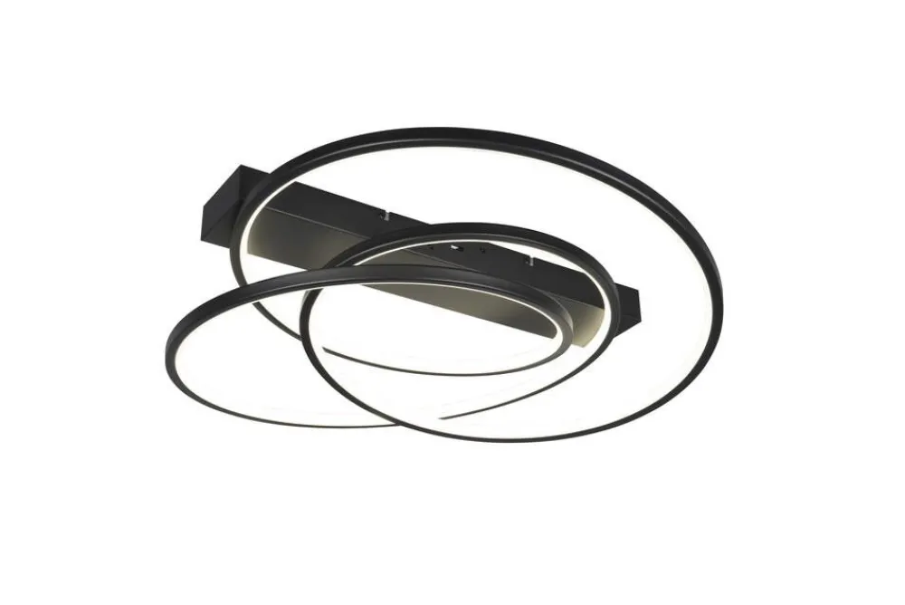 Sisustusvalaisimet^Trio Lighting kattovalaisin Darvin LED mattamusta