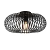 Sisustusvalaisimet^Trio Lighting kattovalaisin Johann 40 cm E27 mattamusta