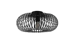 Sisustusvalaisimet^Trio Lighting kattovalaisin Johann 40 cm E27 mattamusta