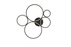 Sisustusvalaisimet^Trio Lighting kattovalaisin Rondo LED 5-os mattamusta