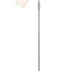 Sisustusvalaisimet^Trio Lighting lattiavalaisin Tommy 1-os E14 harjattu teräs/v