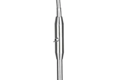 Sisustusvalaisimet^Trio Lighting lattiavalaisin Tommy 1-os E14 harjattu teräs/v