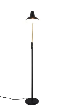 Sisustusvalaisimet^Trio Lighting lattiavalaisin Traveller E27 mattamusta/mattam