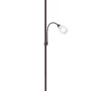 Sisustusvalaisimet^Trio Lighting lattiavalaisin Gerry E27+E14 rustiikki