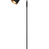 Sisustusvalaisimet^Trio Lighting lattiavalaisin Tommy 1-os E14 mattamusta/kulta