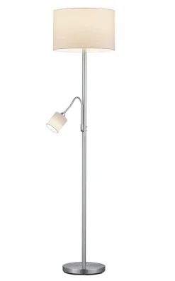 Sisustusvalaisimet^Trio Lighting lattiavalaisin Hotel E27+E14 valkoinen