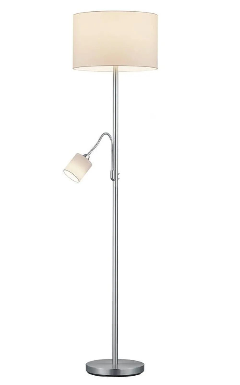 Sisustusvalaisimet^Trio Lighting lattiavalaisin Hotel E27+E14 valkoinen