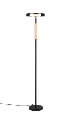 Sisustusvalaisimet^Trio Lighting lattiavalaisin Celeste LED mattamusta/kromattu