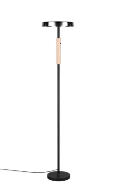 Sisustusvalaisimet^Trio Lighting lattiavalaisin Celeste LED mattamusta/kromattu