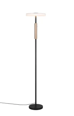 Sisustusvalaisimet^Trio Lighting lattiavalaisin Celeste LED mattamusta/valkoine