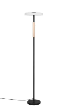 Sisustusvalaisimet^Trio Lighting lattiavalaisin Celeste LED mattamusta/valkoine