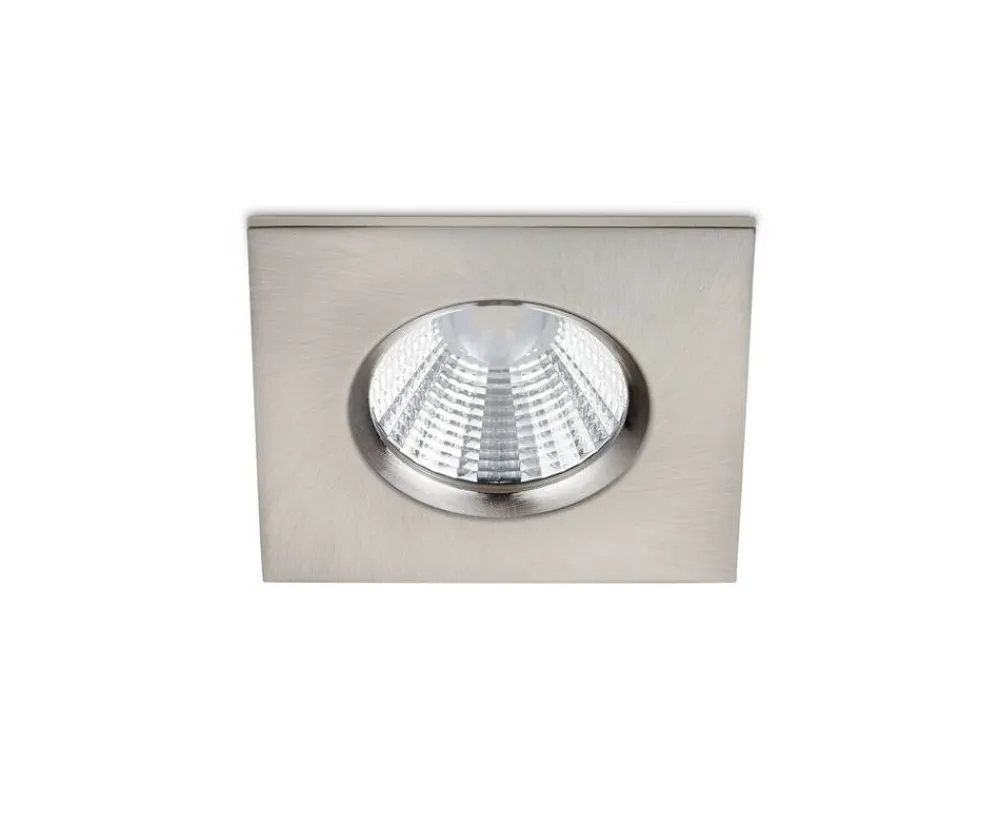 Sisustusvalaisimet^Trio Lighting LED alasvalo Zagros IP65 harjattu teräs neliö