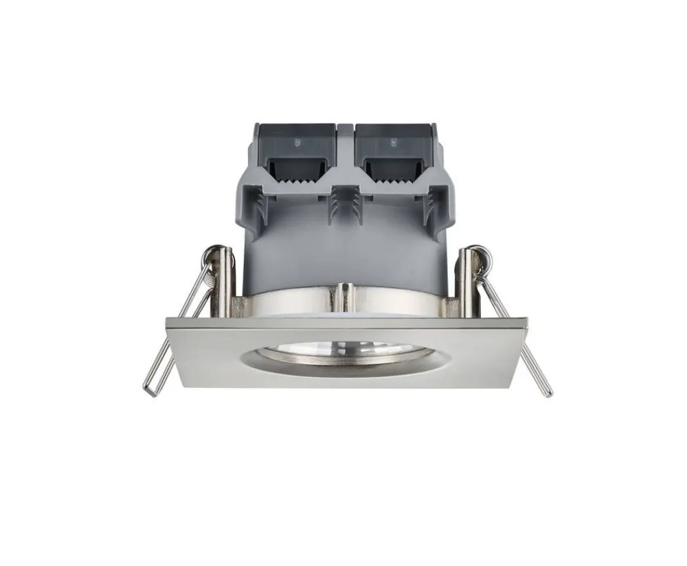 Sisustusvalaisimet^Trio Lighting LED alasvalo Zagros IP65 harjattu teräs neliö