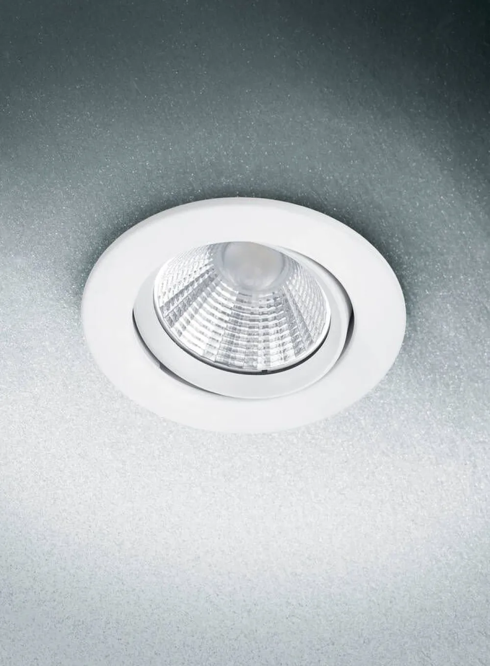 Sisustusvalaisimet^Trio Lighting LED alasvalo Pamir mattavalkoinen pyöreä
