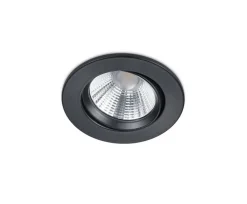 Sisustusvalaisimet^Trio Lighting LED alasvalo Pamir mattamusta pyöreä