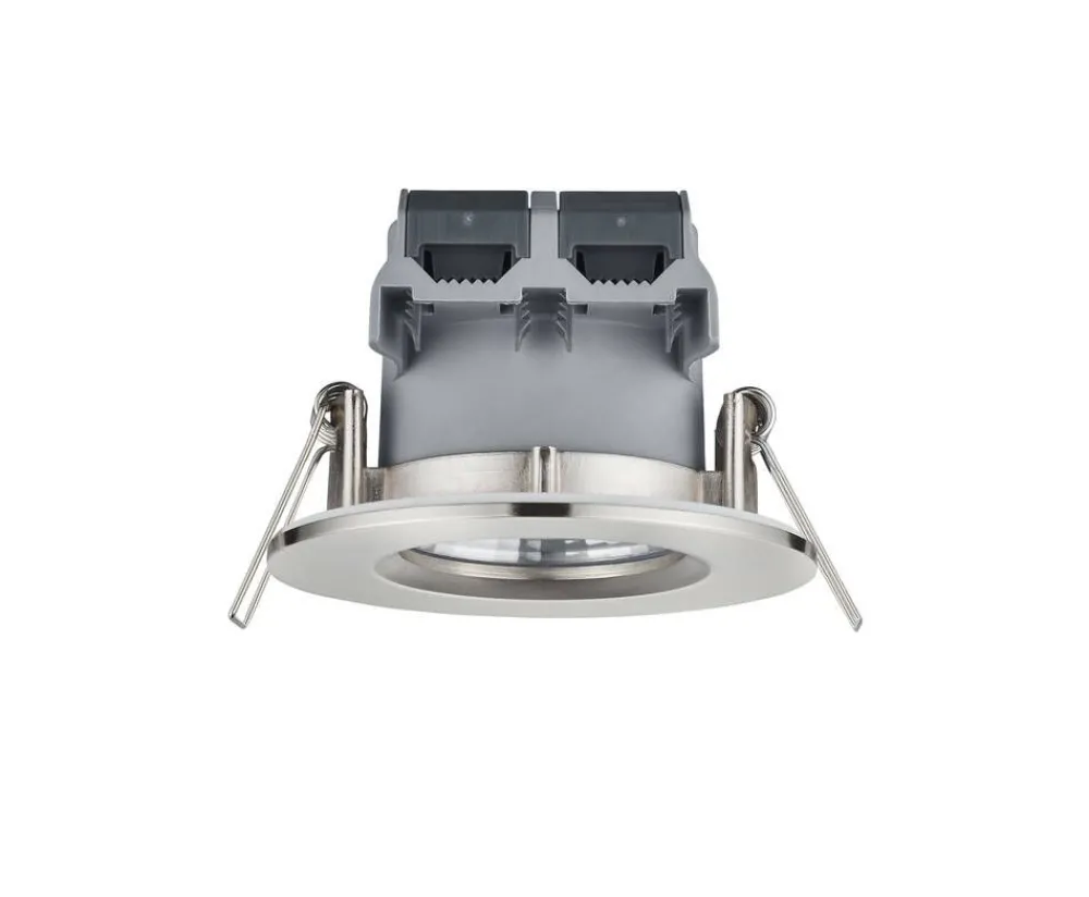Sisustusvalaisimet^Trio Lighting LED alasvalo Zagros IP65 harjattu teräs pyöreä