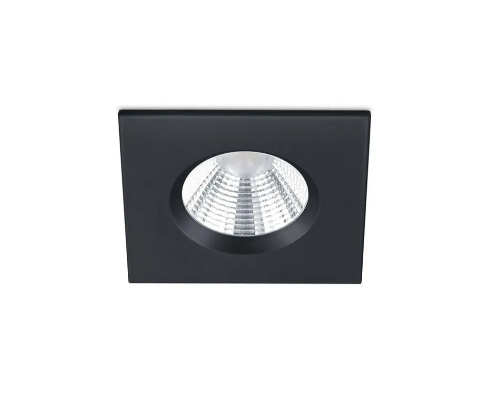 Sisustusvalaisimet^Trio Lighting LED alasvalo Zagros IP65 mattamusta neliö