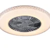 Sisustusvalaisimet^Trio Lighting LED kattotuuletin Harstad kromi starlight