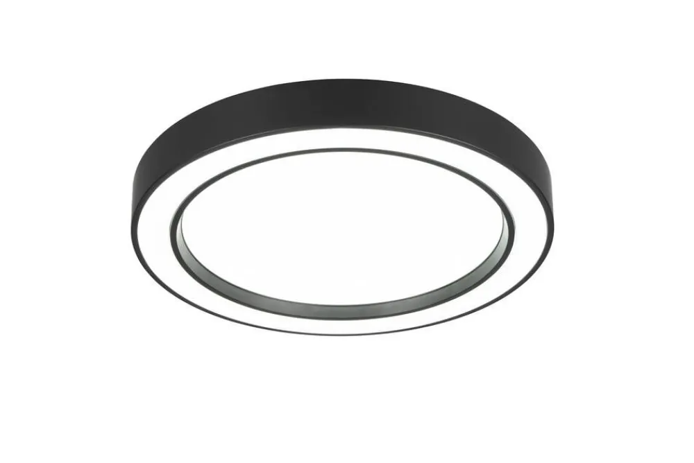 Sisustusvalaisimet^Trio Lighting LED kattovalaisin Arco 40 cm mattamusta RGBW