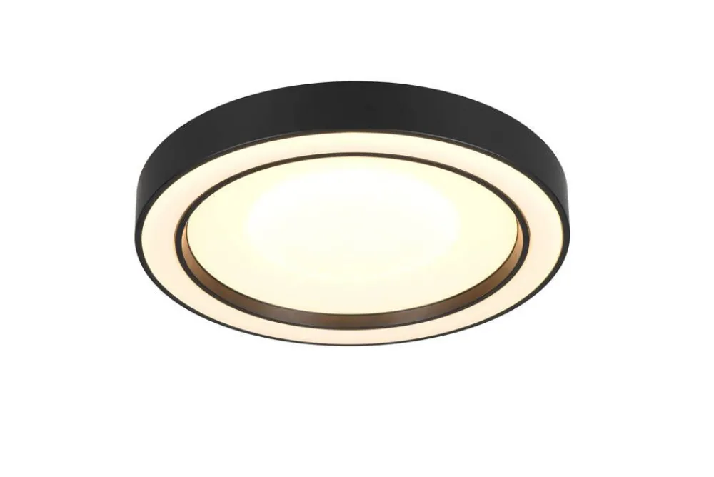 Sisustusvalaisimet^Trio Lighting LED kattovalaisin Arco 40 cm mattamusta RGBW