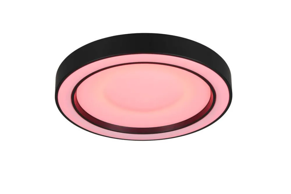 Sisustusvalaisimet^Trio Lighting LED kattovalaisin Arco 40 cm mattamusta RGBW