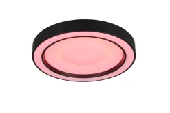 Sisustusvalaisimet^Trio Lighting LED kattovalaisin Arco 40 cm mattamusta RGBW