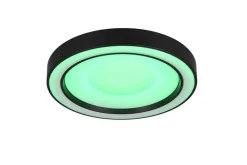 Sisustusvalaisimet^Trio Lighting LED kattovalaisin Arco 40 cm mattamusta RGBW